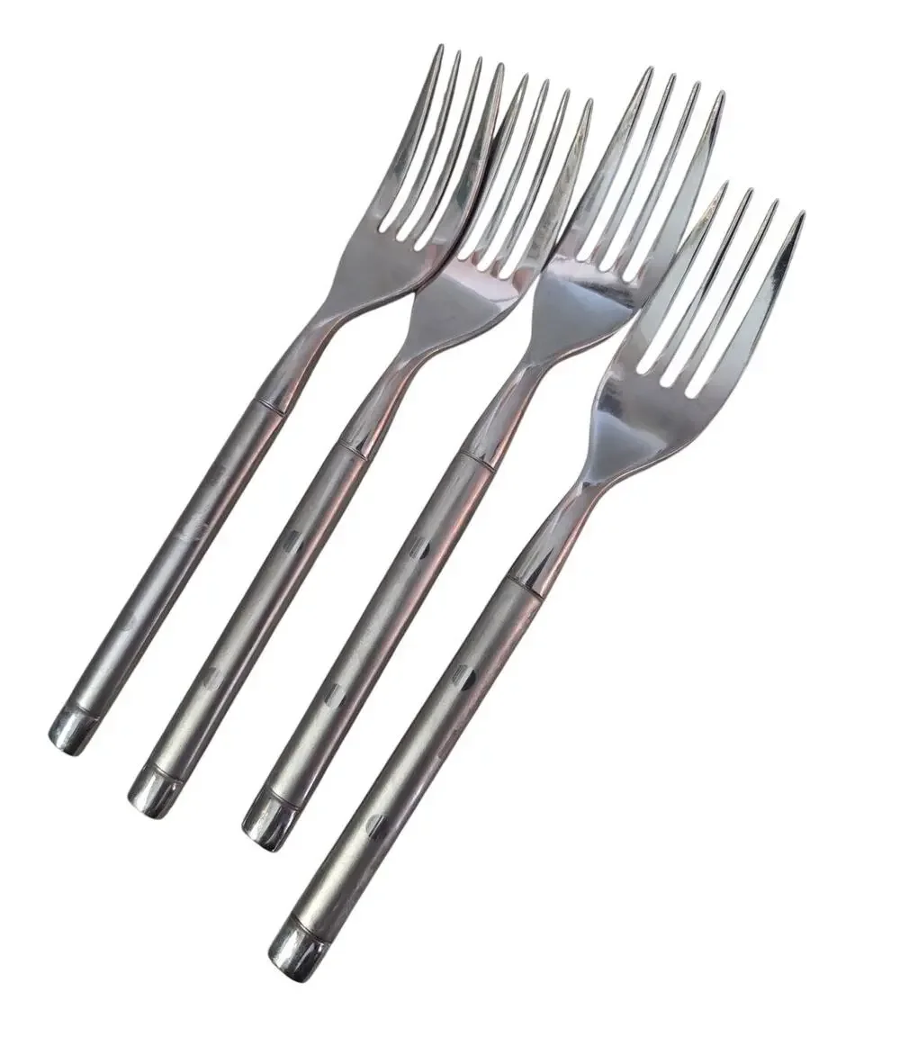 Lot 4 Cambridge TRIPOLI II SAND Stainless Salad Fork Frost Handle Flatware